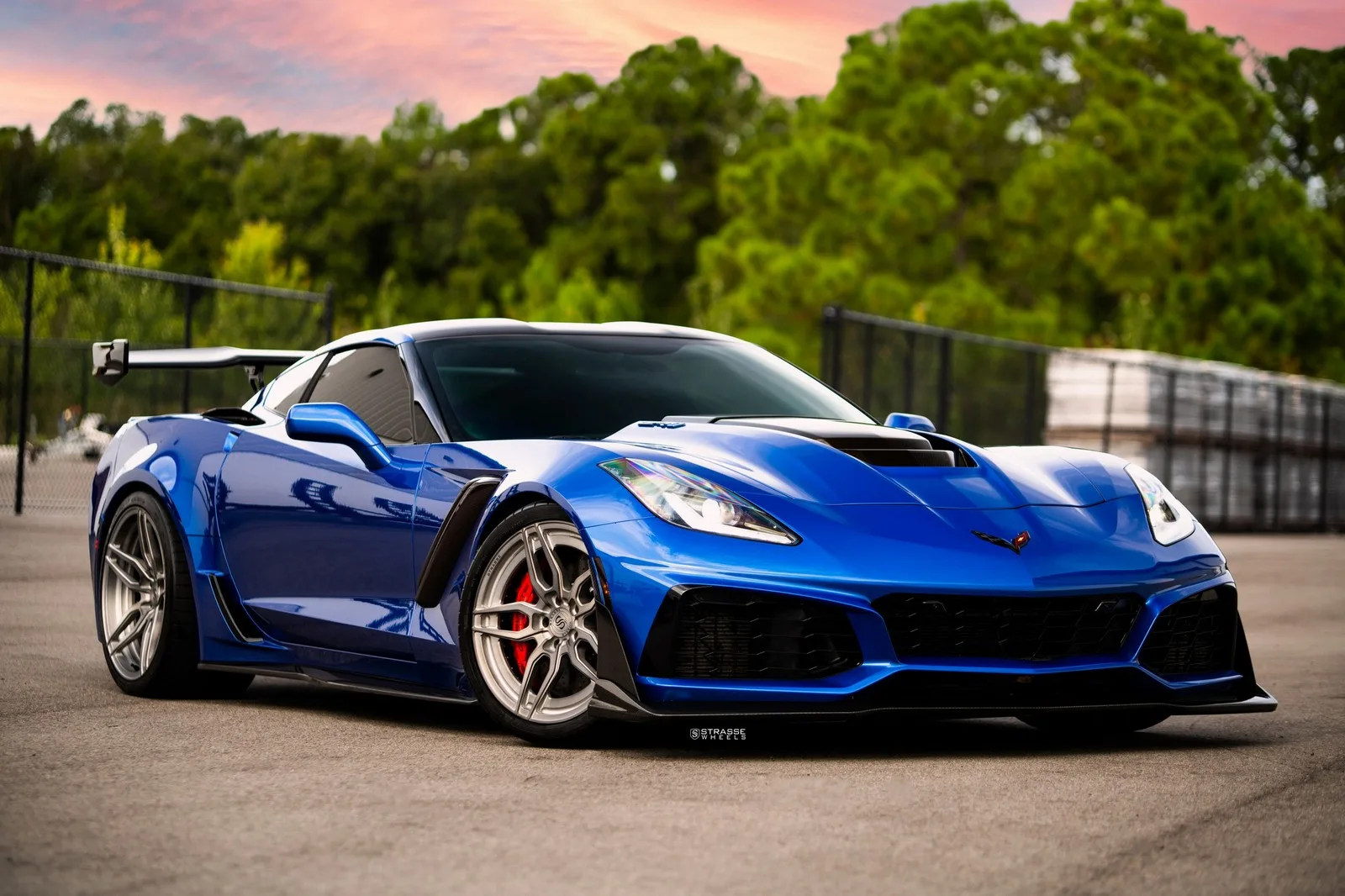Strasse SV4 Deep Concave Duoblock on Chevrolet Corvette C7, photo 8