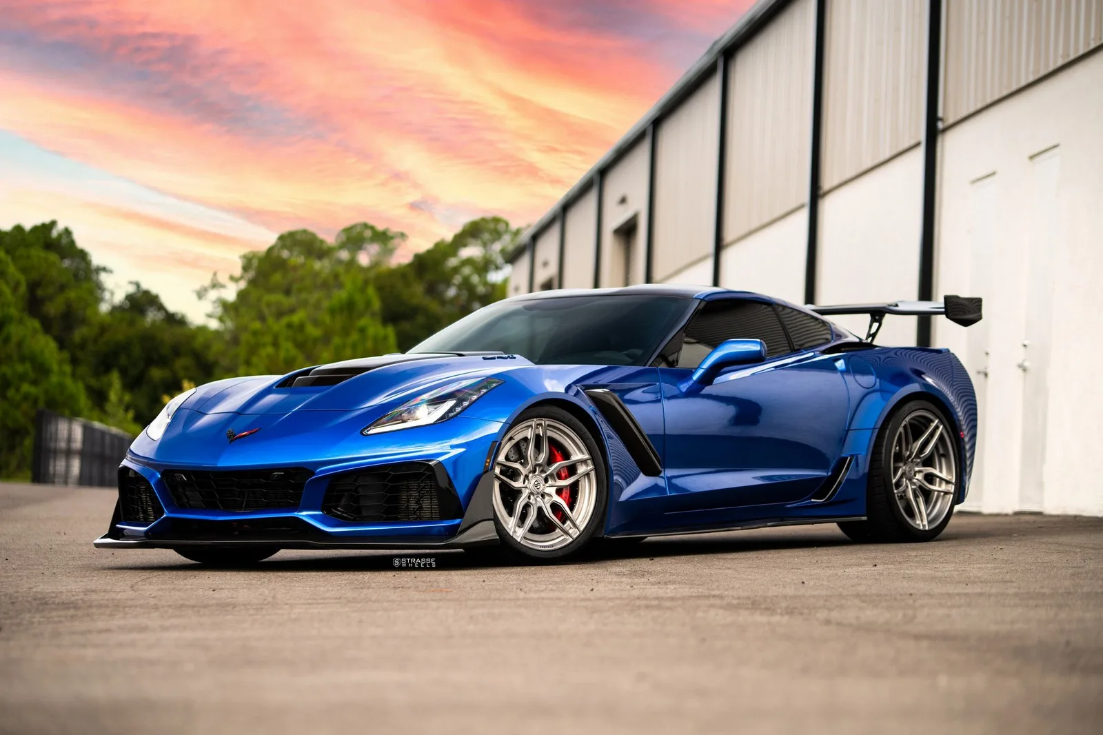 Strasse SV4 Deep Concave Duoblock on Chevrolet Corvette C7, photo 10