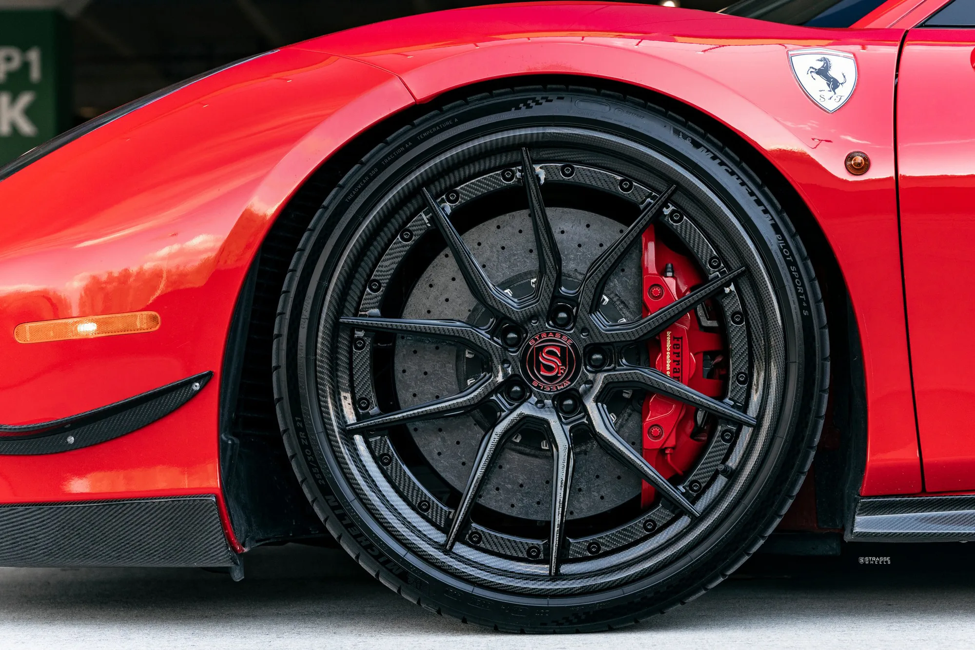 Strasse SV5 Deep Concave FS on Ferrari 488, photo 5