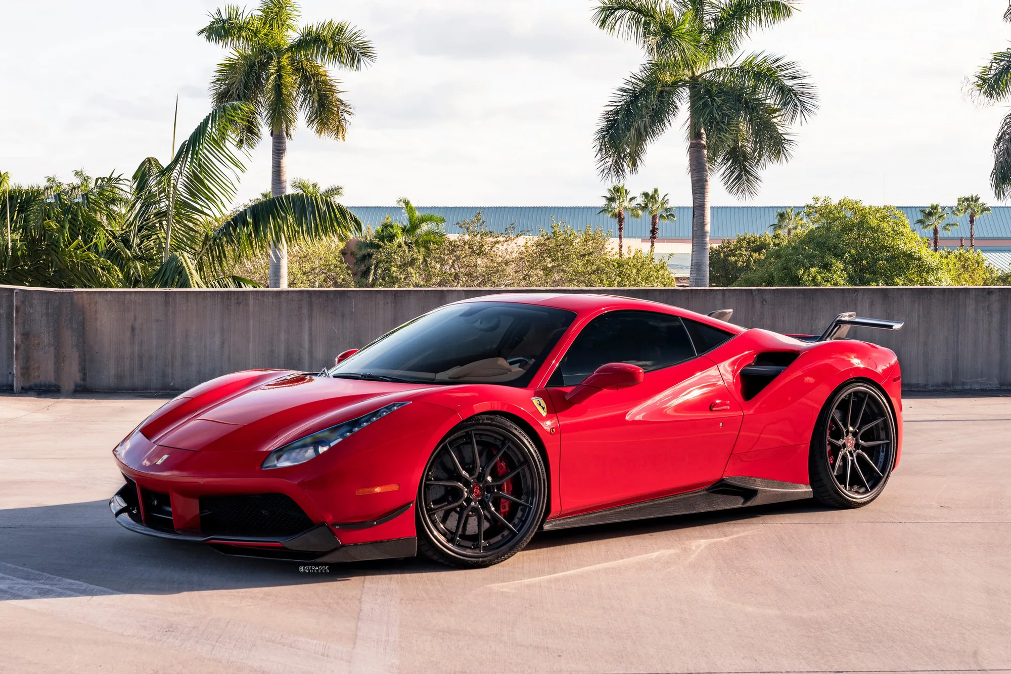 Strasse SV5 Deep Concave FS on Ferrari 488