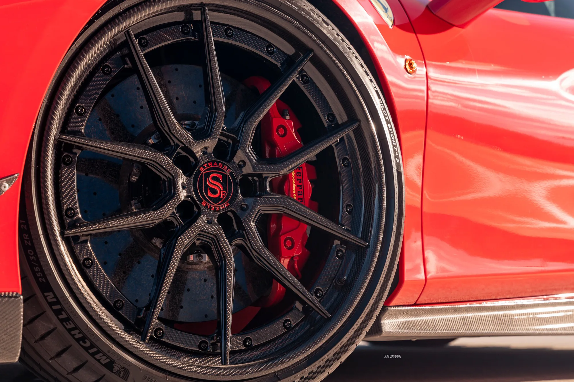 Strasse SV5 Deep Concave FS on Ferrari 488, photo 6