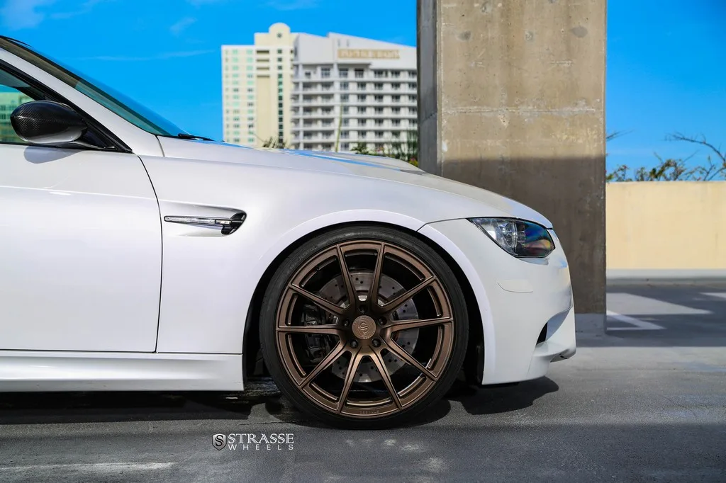Strasse SV5 Deep Concave Monoblock on BMW M3 E92.1, photo 3