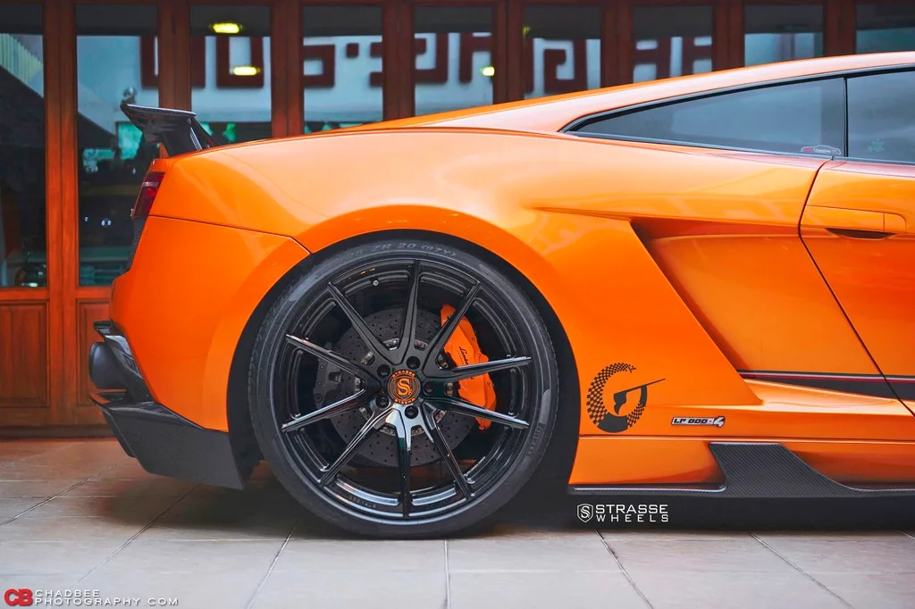 Strasse SV9 Deep Concave Monoblock on Lamborghini Gallardo LP560-4, photo 4