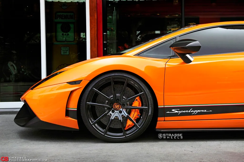 Strasse SV9 Deep Concave Monoblock on Lamborghini Gallardo LP560-4, photo 2