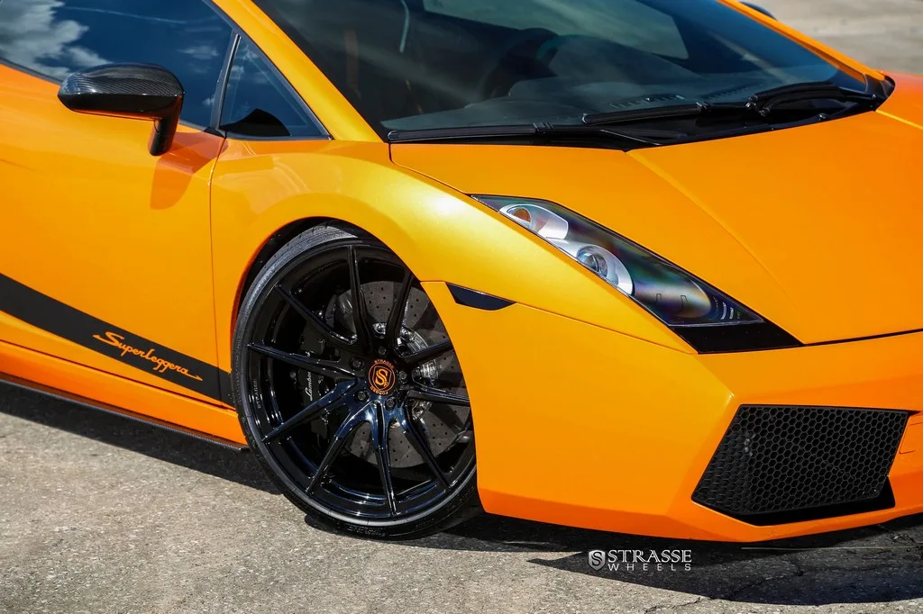 Strasse SV9 Deep Concave Monoblock on Lamborghini Gallardo (2003), photo 7