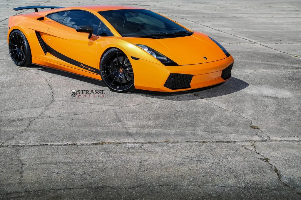 Strasse SV9 Deep Concave Monoblock on Lamborghini Gallardo (2003), photo 5