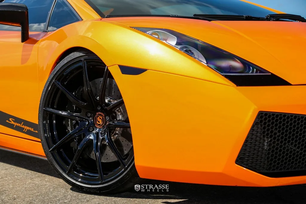 Strasse SV9 Deep Concave Monoblock on Lamborghini Gallardo (2003), photo 11