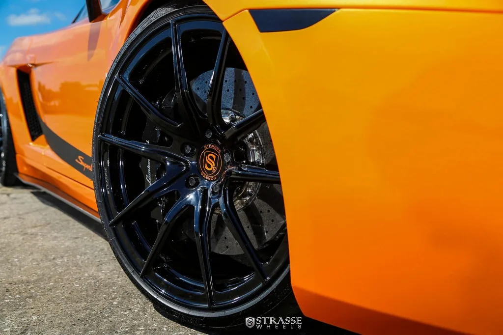 Strasse SV9 Deep Concave Monoblock on Lamborghini Gallardo (2003), photo 10