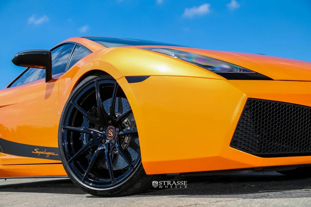 Strasse SV9 Deep Concave Monoblock on Lamborghini Gallardo (2003), photo 9