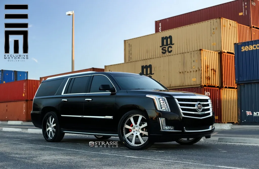 Strasse T8 Signature Series on Cadillac Escalade ESV 3rd gen (GMT K2XX)