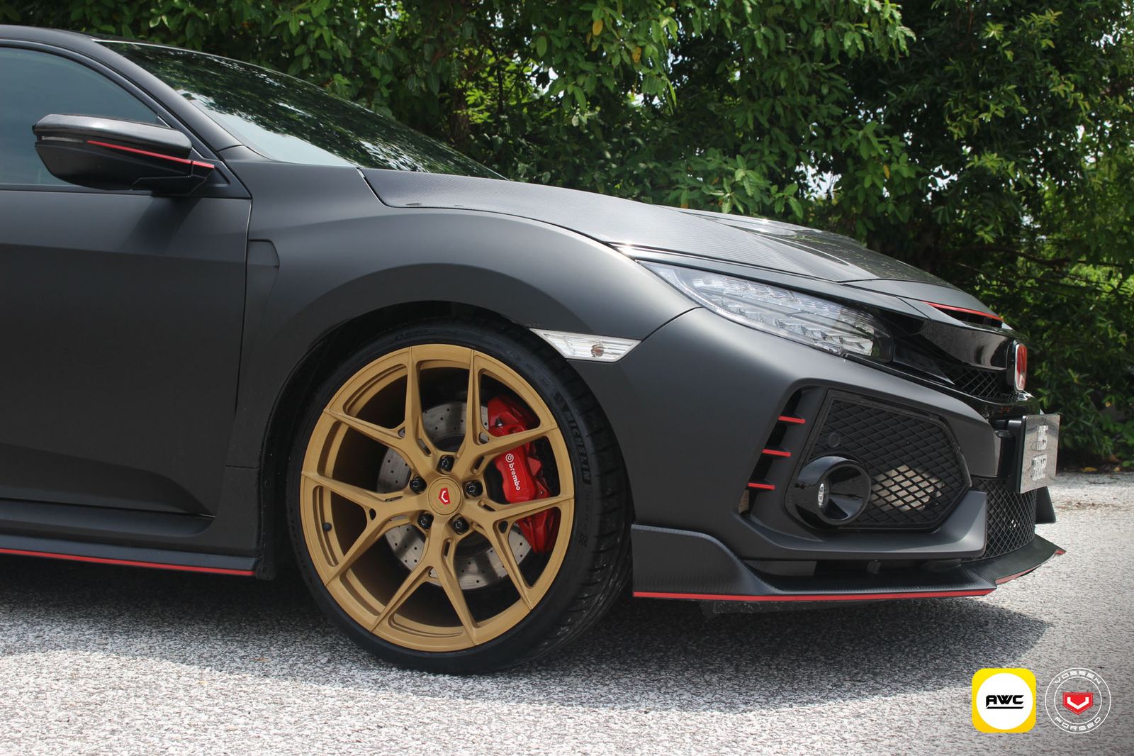 Vossen Forged S21-01 on Honda Civic Type R FK8, photo 3