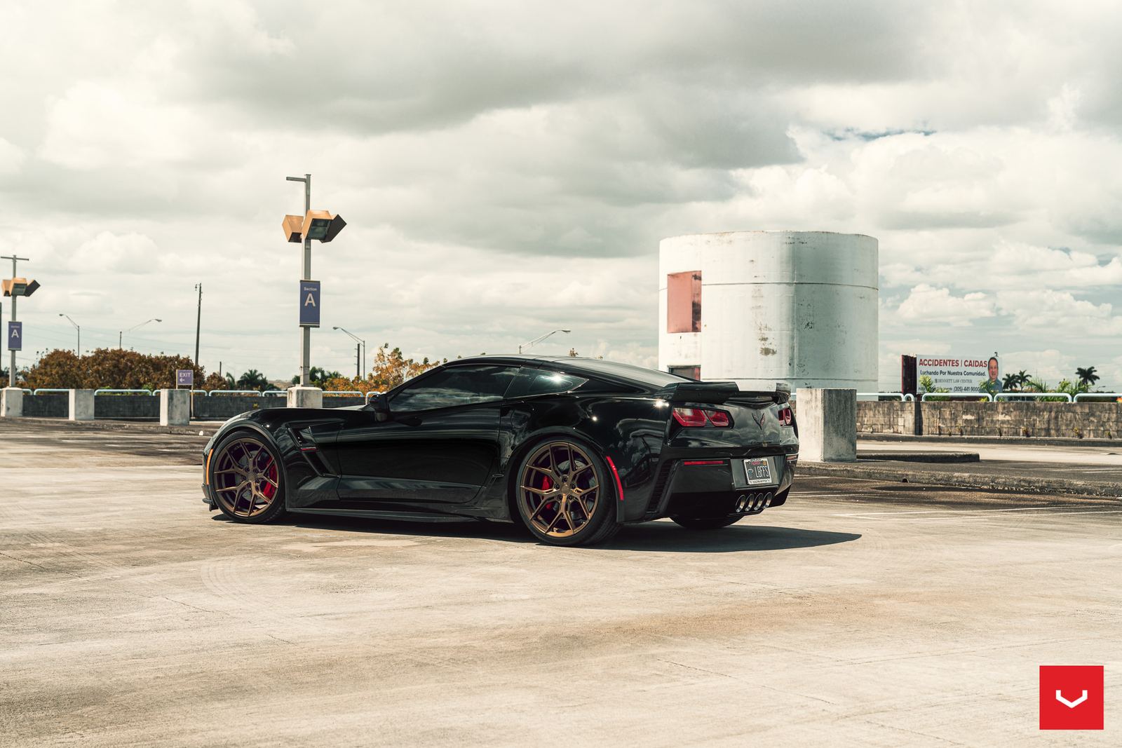 Vossen Forged HF-5 on Chevrolet Corvette C7, photo 2