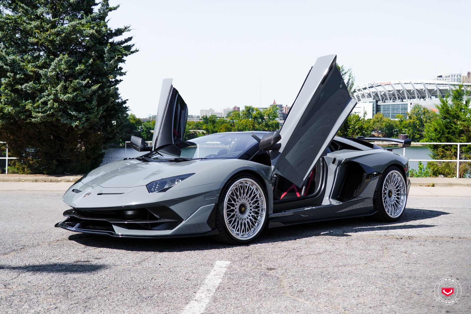 Vossen Forged S21-09 (3-Piece) on Lamborghini Aventador SVJ LP 770-4 (2018-2022)