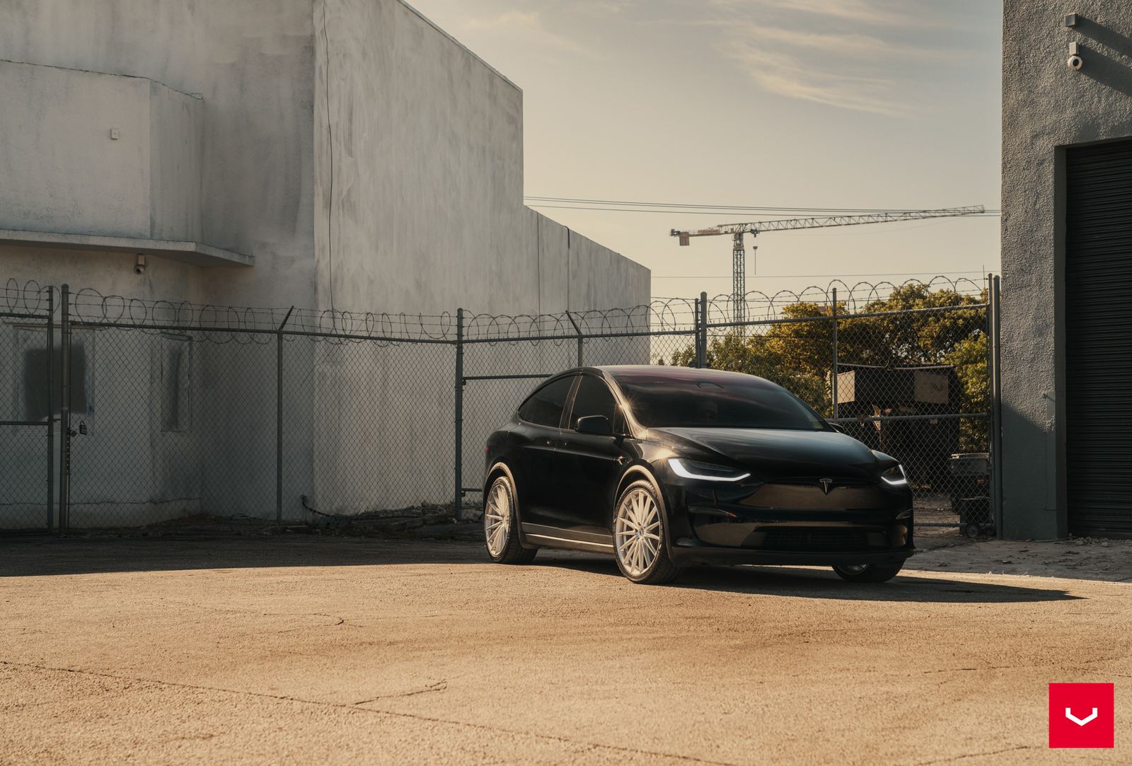 Vossen Forged HFX-4 (5-lug) on Tesla Model X Original (2015-2021)