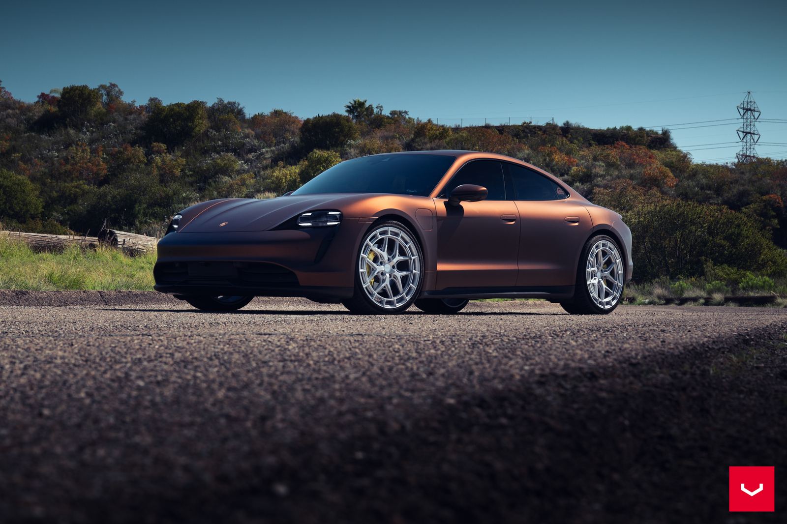 Vossen Forged HFX-1 (5-lug) on Porsche Taycan J1.1