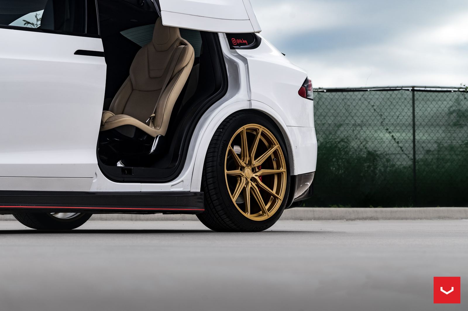 Vossen Forged HF-3 on Tesla Model X Original (2015-2021)