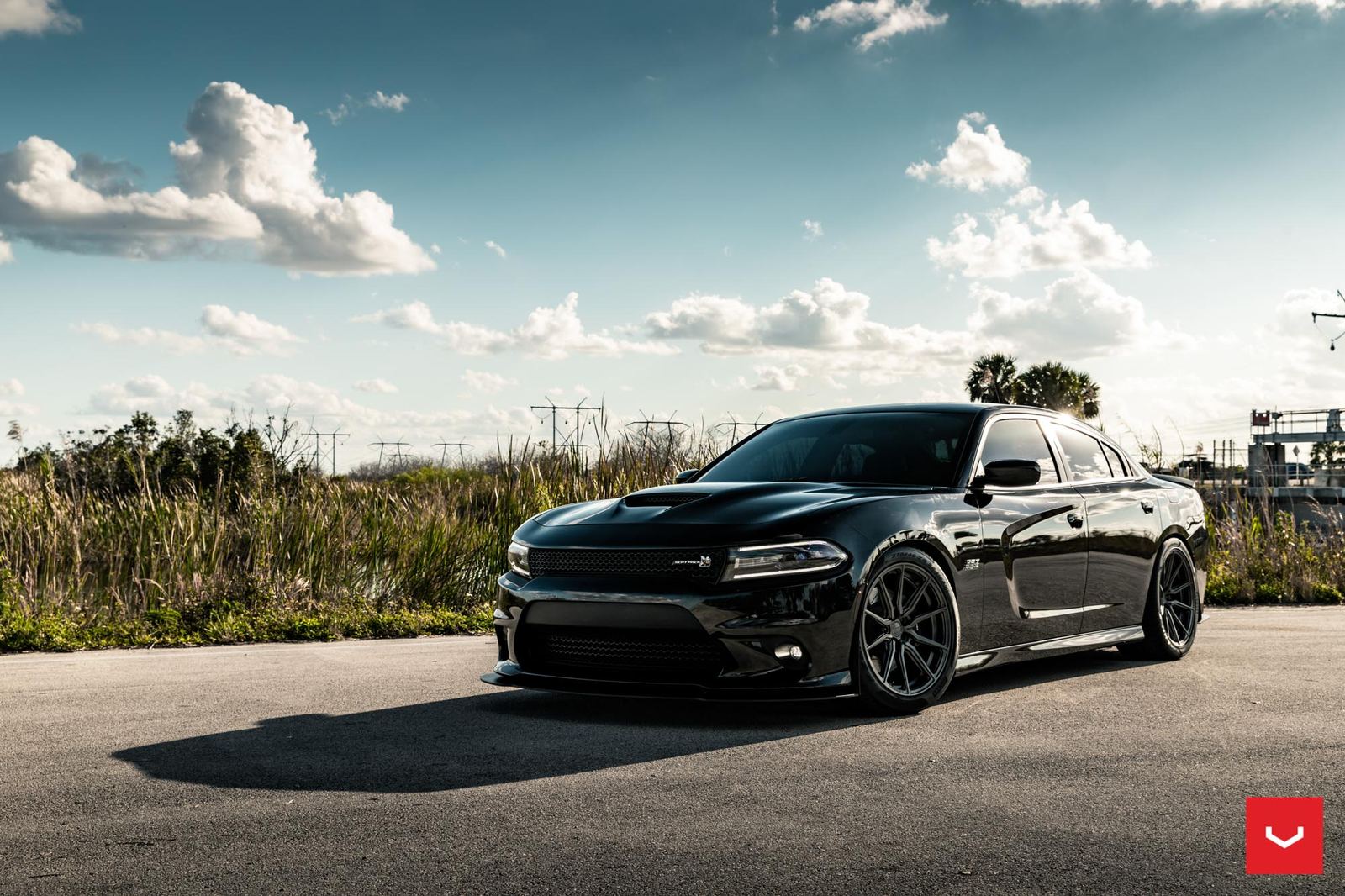 Vossen Forged HF-3 on Dodge Charger LD (7th gen)
