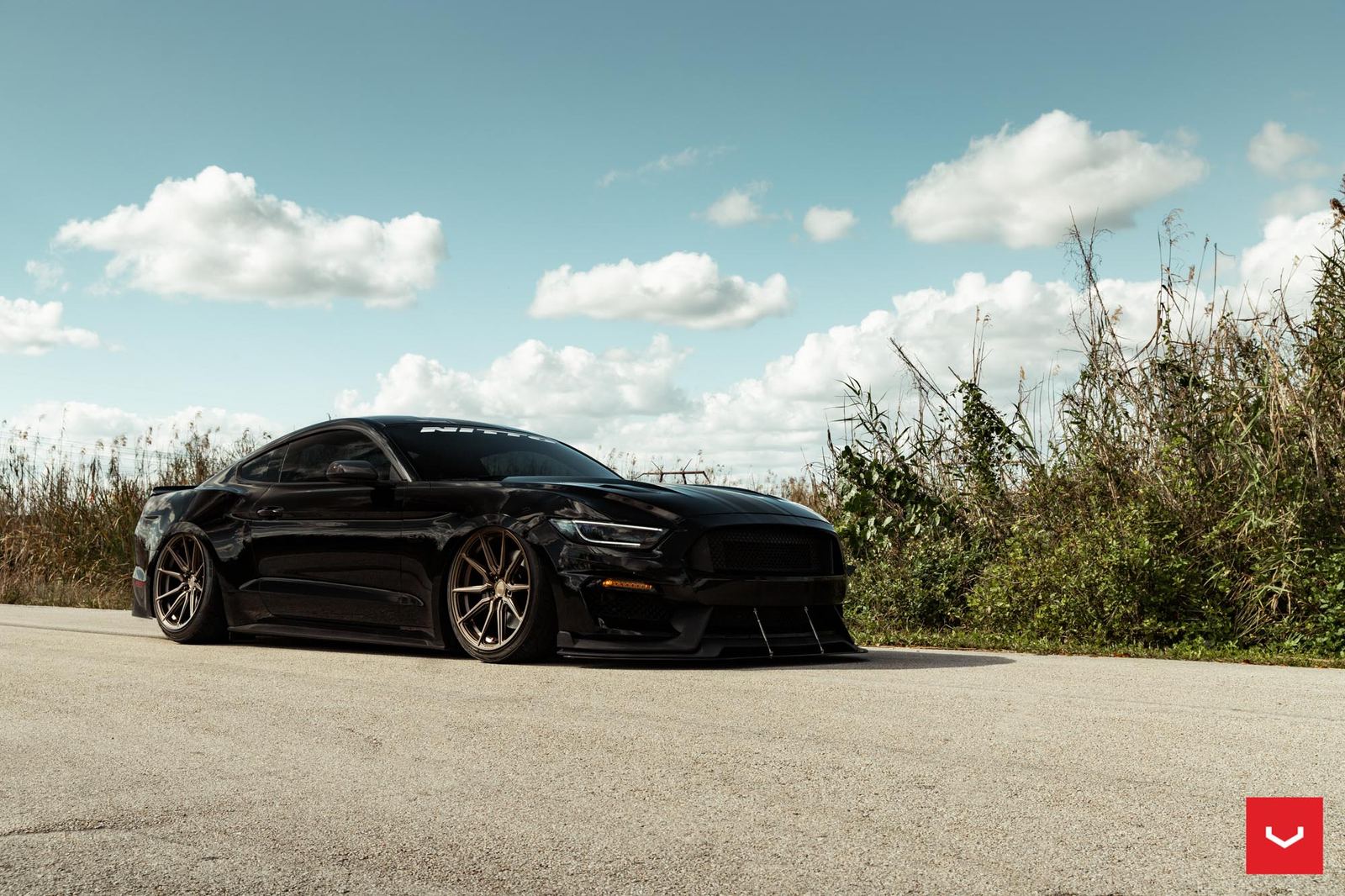 Vossen Forged HF-3 on Ford Mustang S550.1