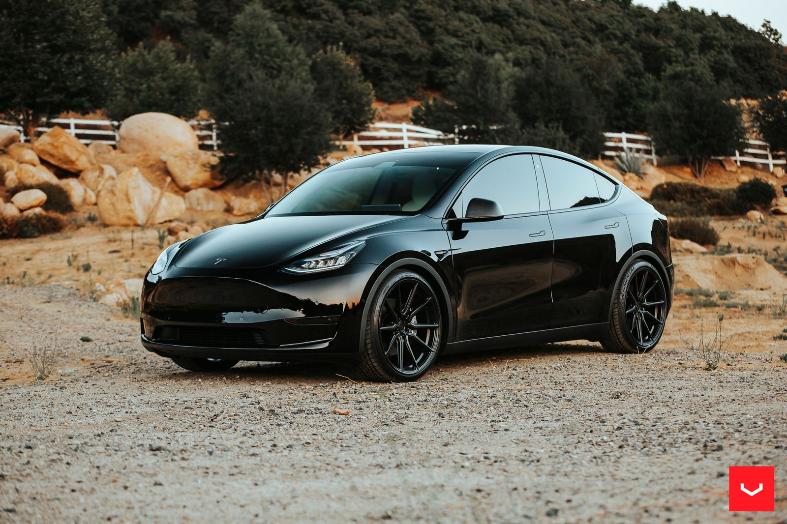 Vossen Forged HF-3 on Tesla Model Y Original (2020-)