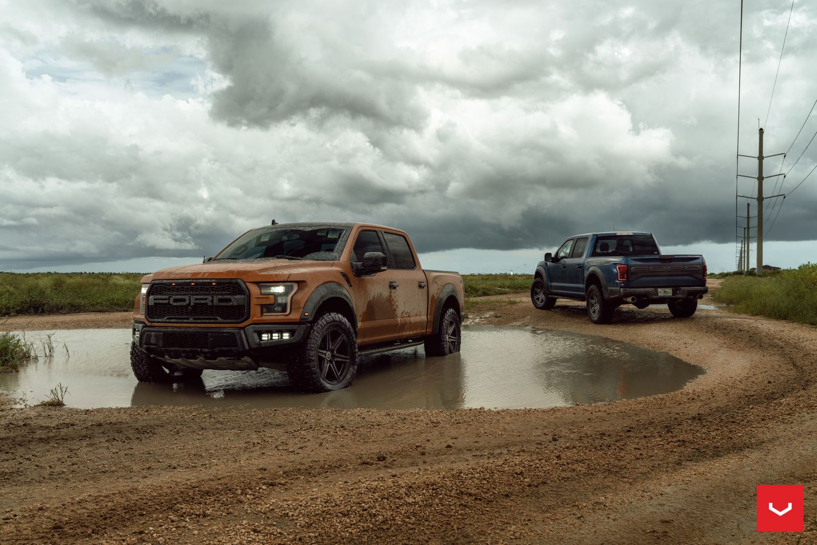 Vossen Forged HF6-2 on Ford F-150 Raptor 2nd generation (2017-2020)