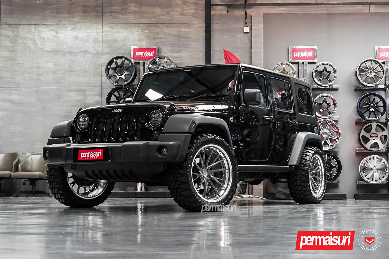 Vossen Forged M-X4T (3-Piece) on Jeep Wrangler JK (2007-2018)