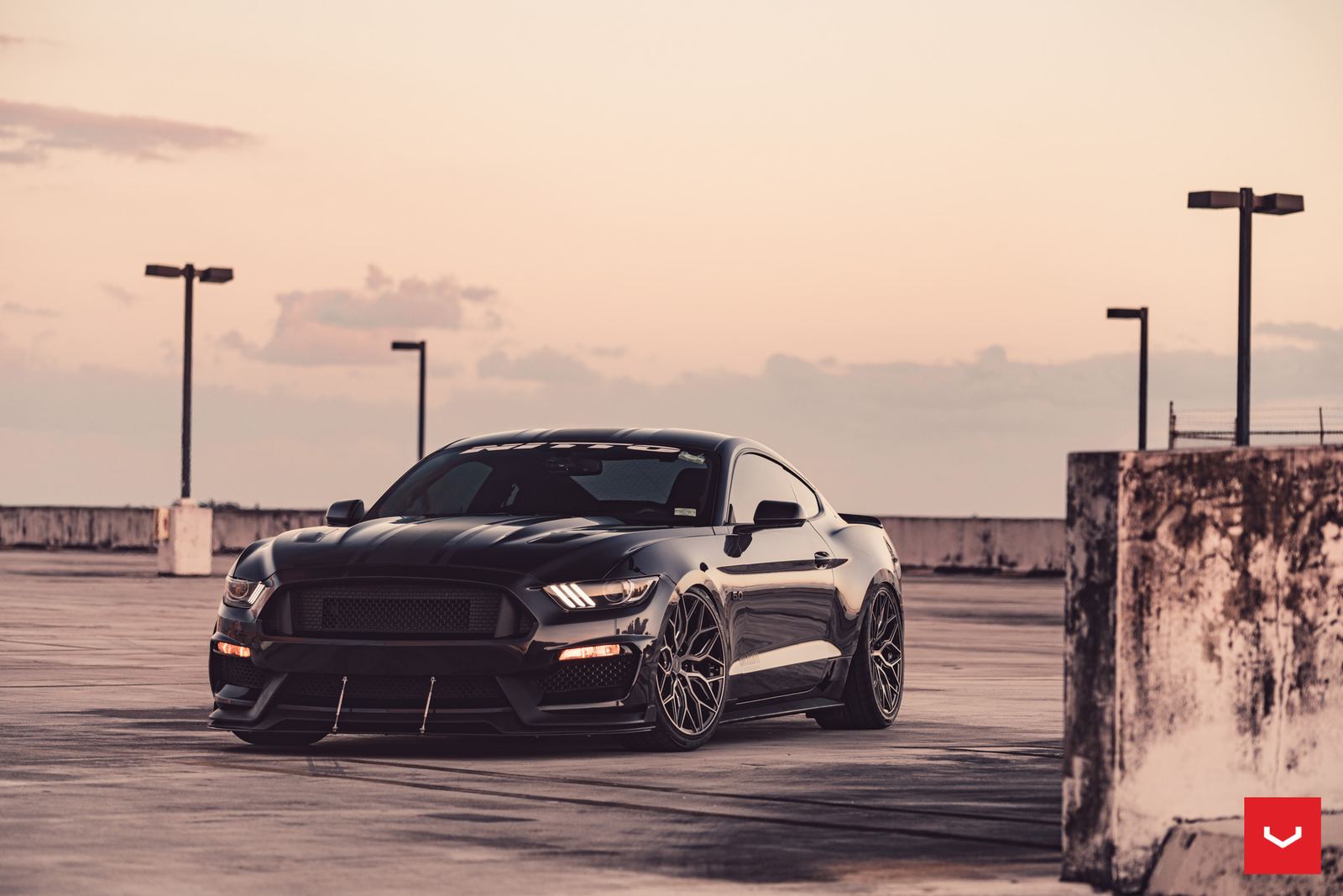 Vossen Forged HF-2 on Ford Mustang S550.1