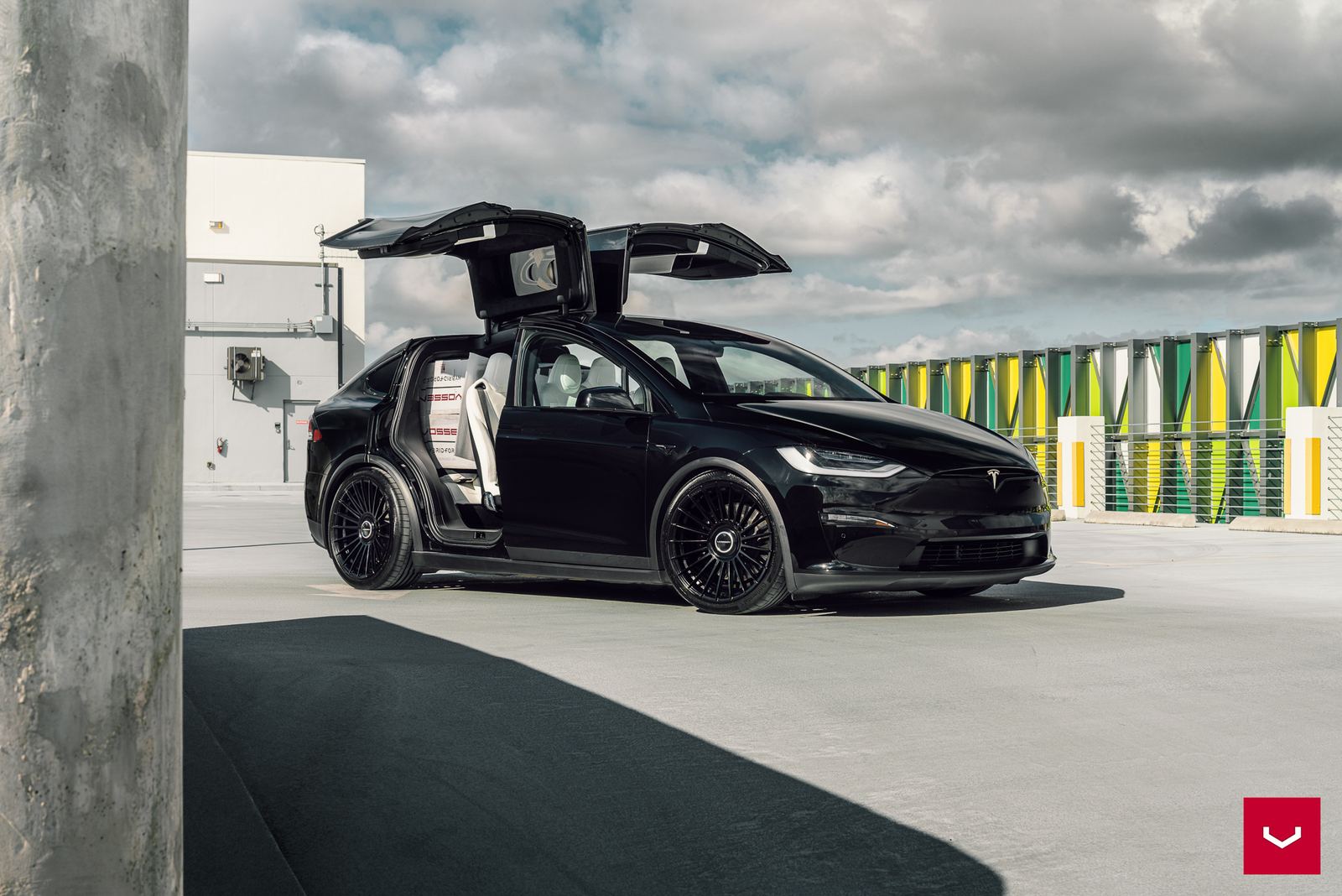 Vossen Forged HF-8 on Tesla Model X Original (2015-2021)