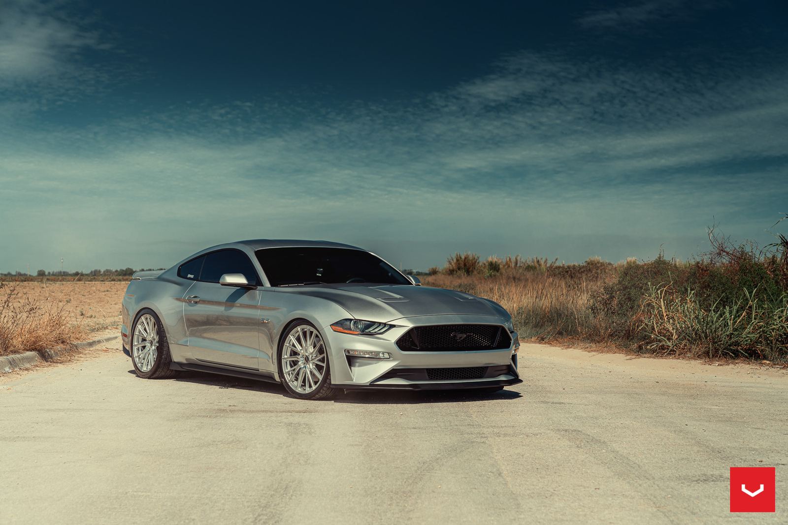 Vossen Forged HF-4T on Ford Mustang S550.1