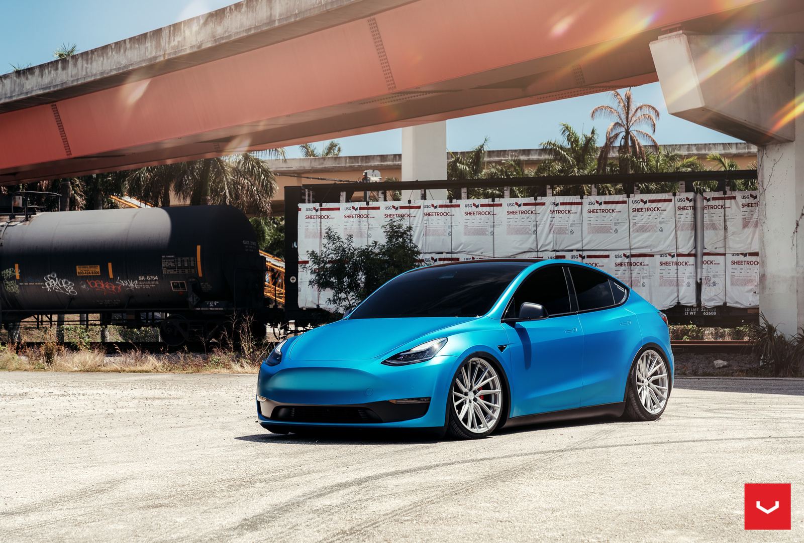 Vossen Forged HF-4T on Tesla Model Y Original (2020-)