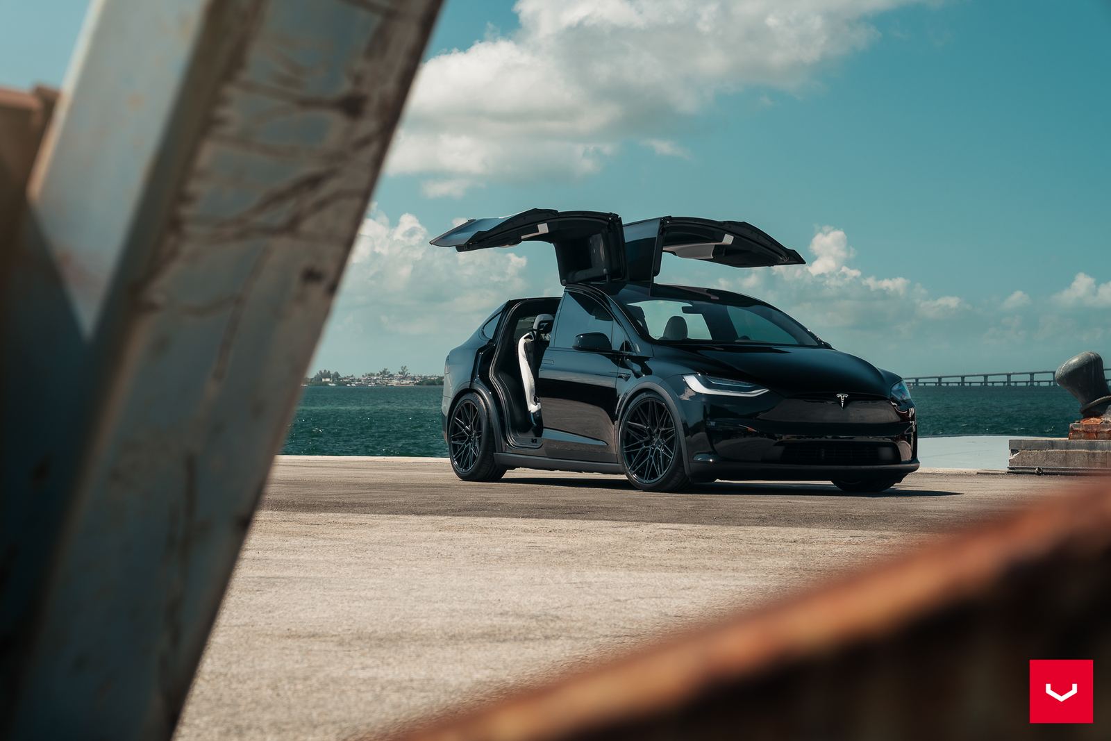 Vossen Forged HF-7 on Tesla Model X Original (2015-2021)