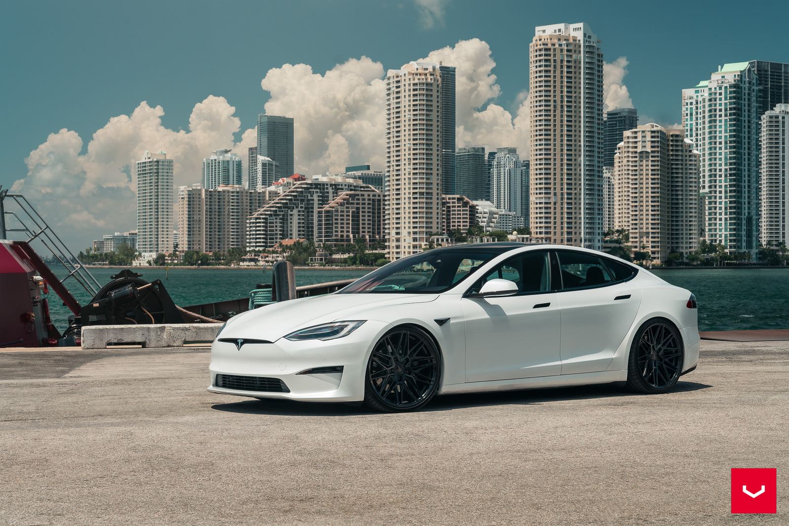 Vossen Forged HF-7 on Tesla Model S Original (2012-2016)
