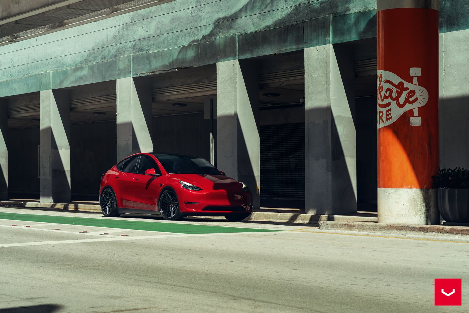Vossen Forged HF-7 on Tesla Model Y Original (2020-)