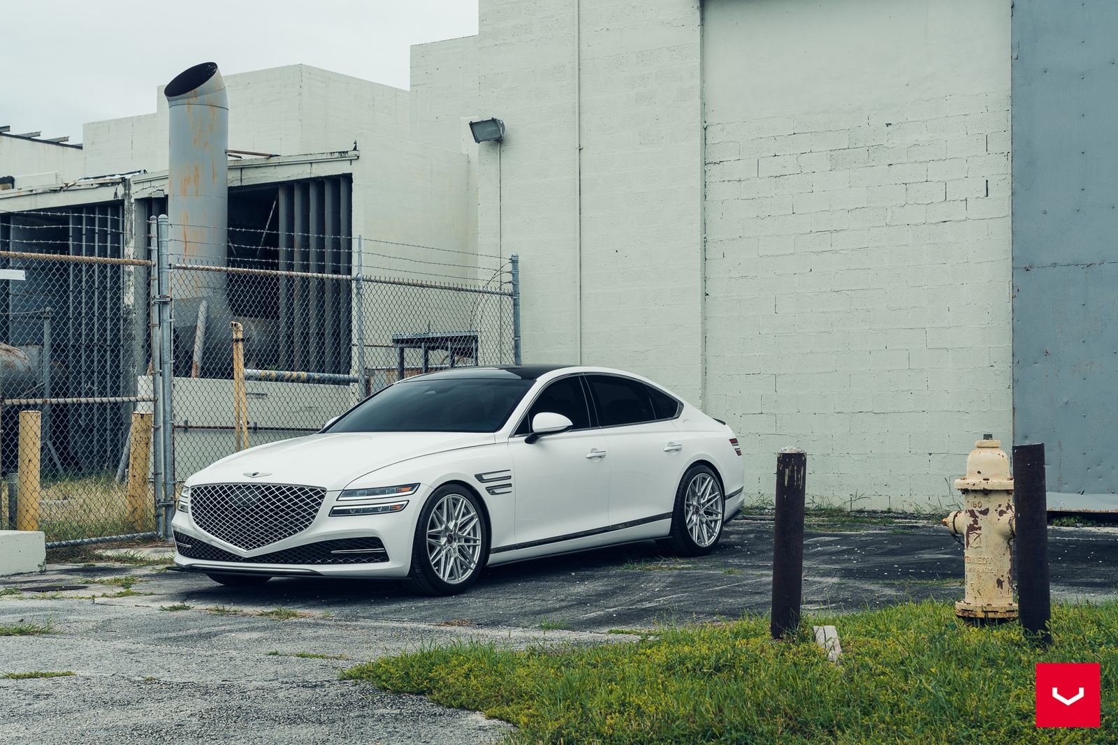 Vossen Forged HF-7 on Genesis G80 3rd gen (RG3)
