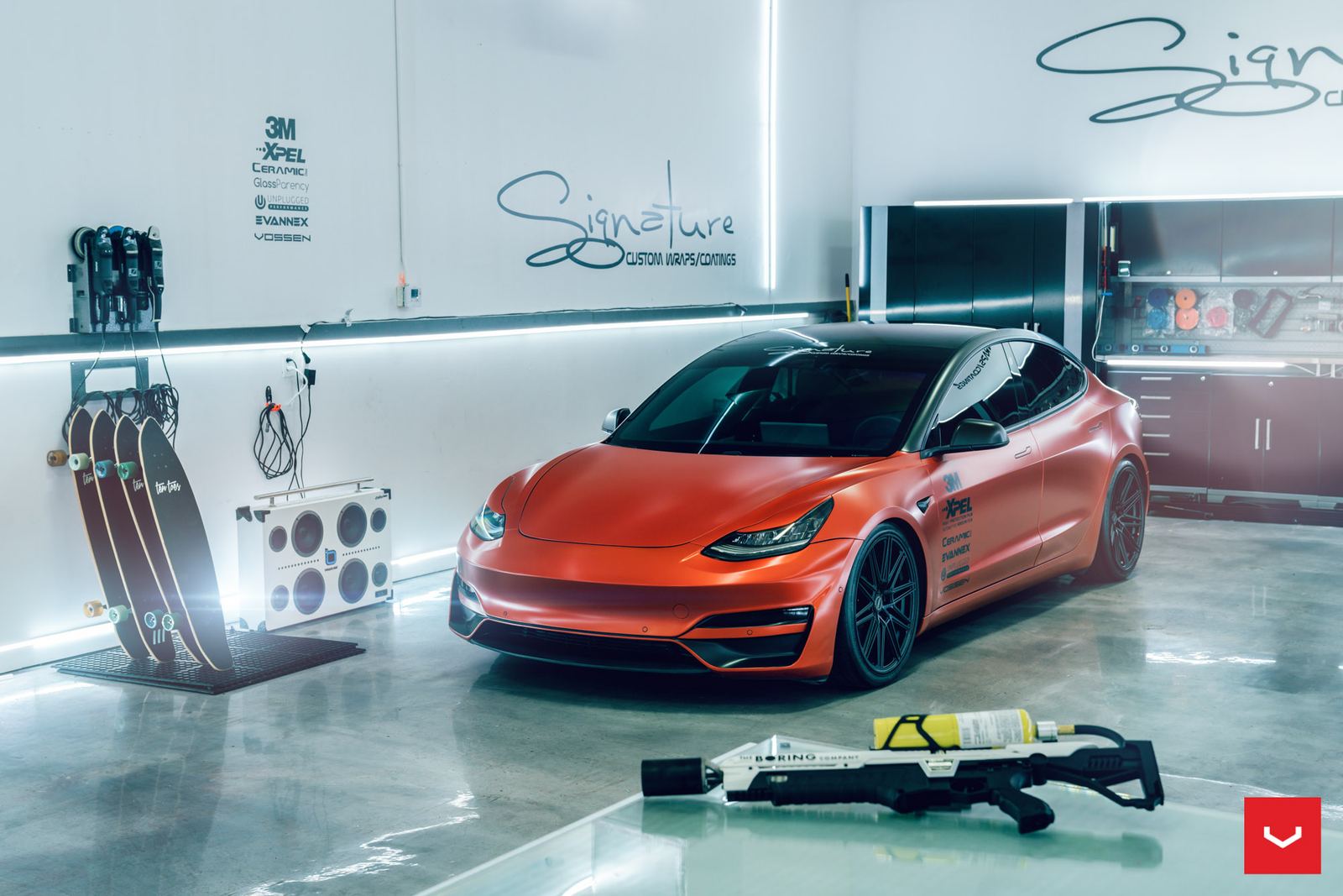 Vossen Forged CV10 on Tesla Model 3 Original (2017-2023)