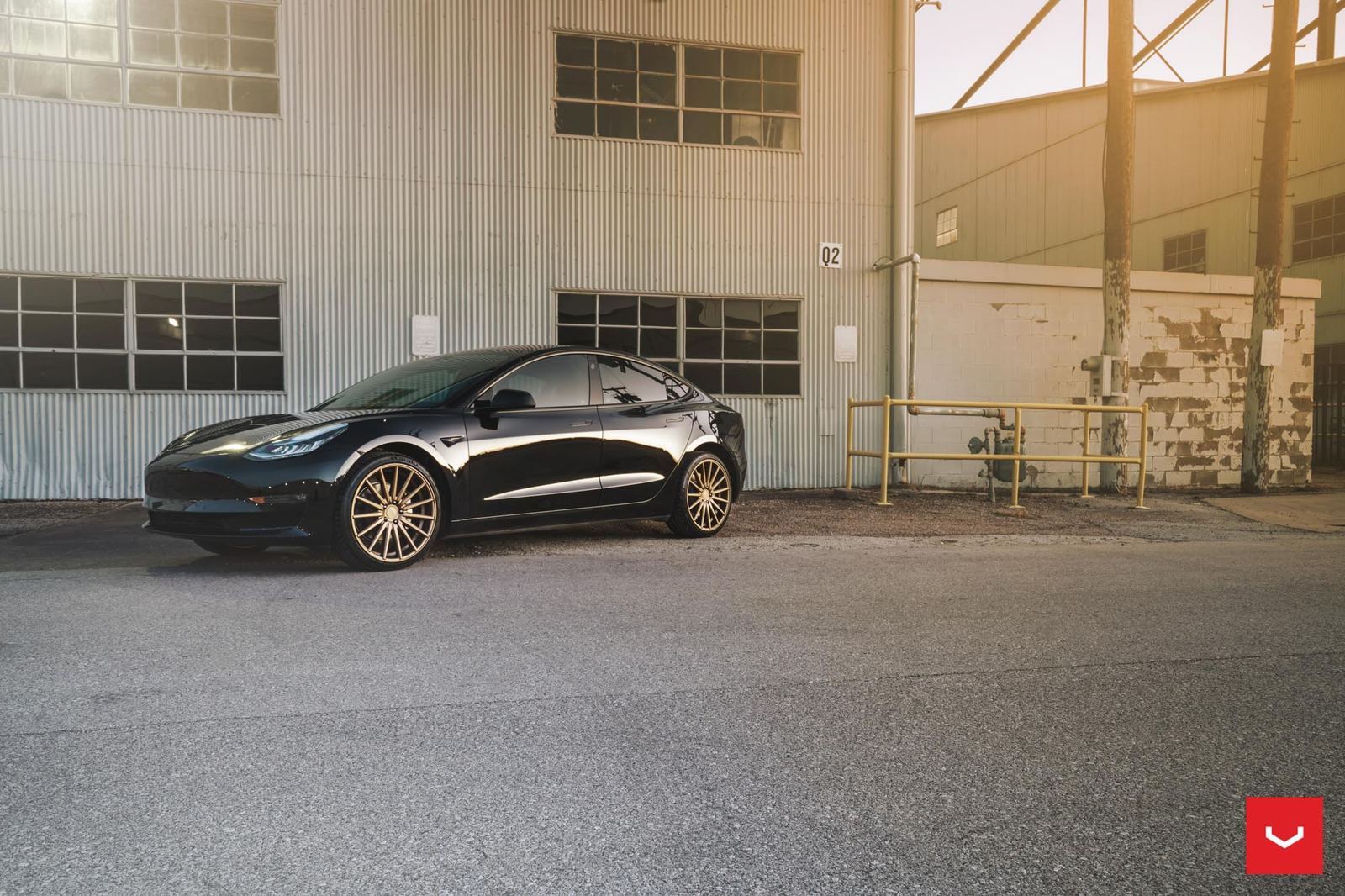 Vossen Forged VFS-2 on Tesla Model 3 Original (2017-2023)