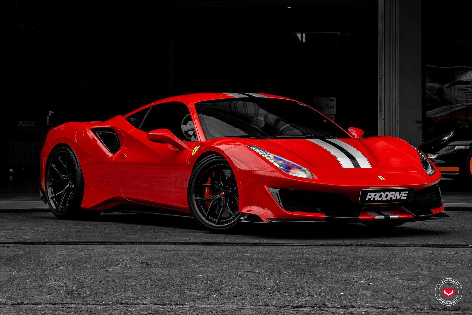 Vossen Forged S21-01 Carbon on Ferrari 488