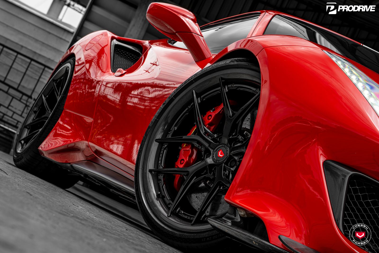 Vossen Forged S21-01 Carbon on Ferrari 488, photo 3