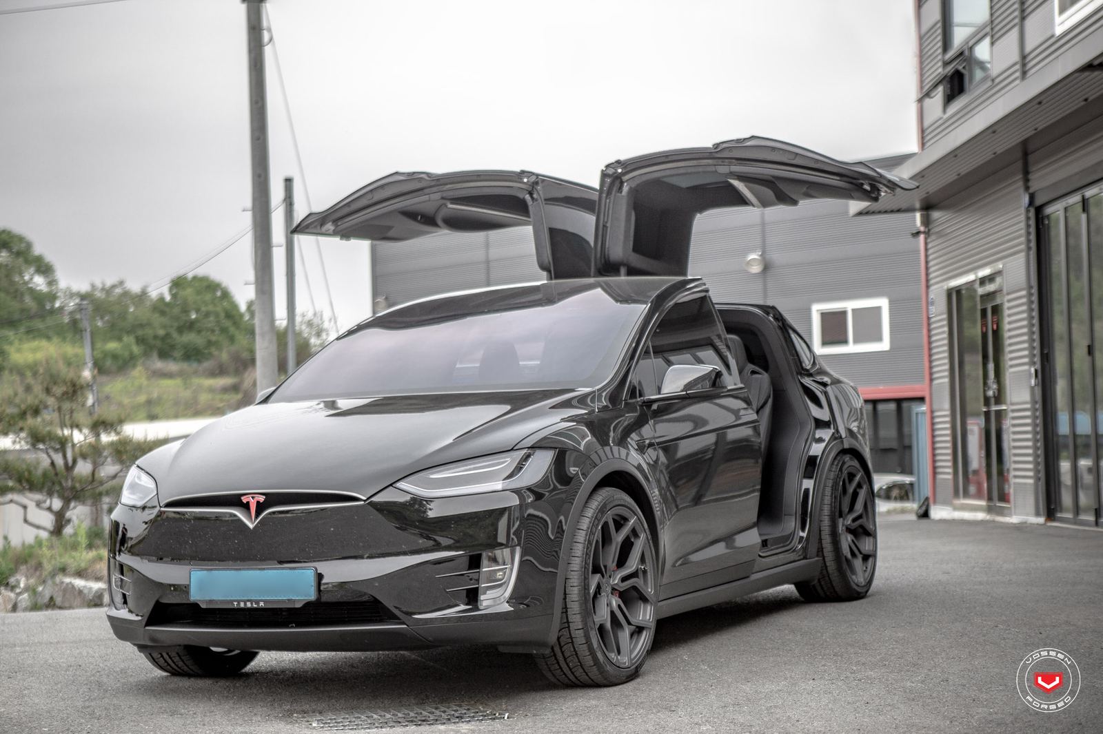 Vossen Forged HC-3 on Tesla Model X Original (2015-2021)