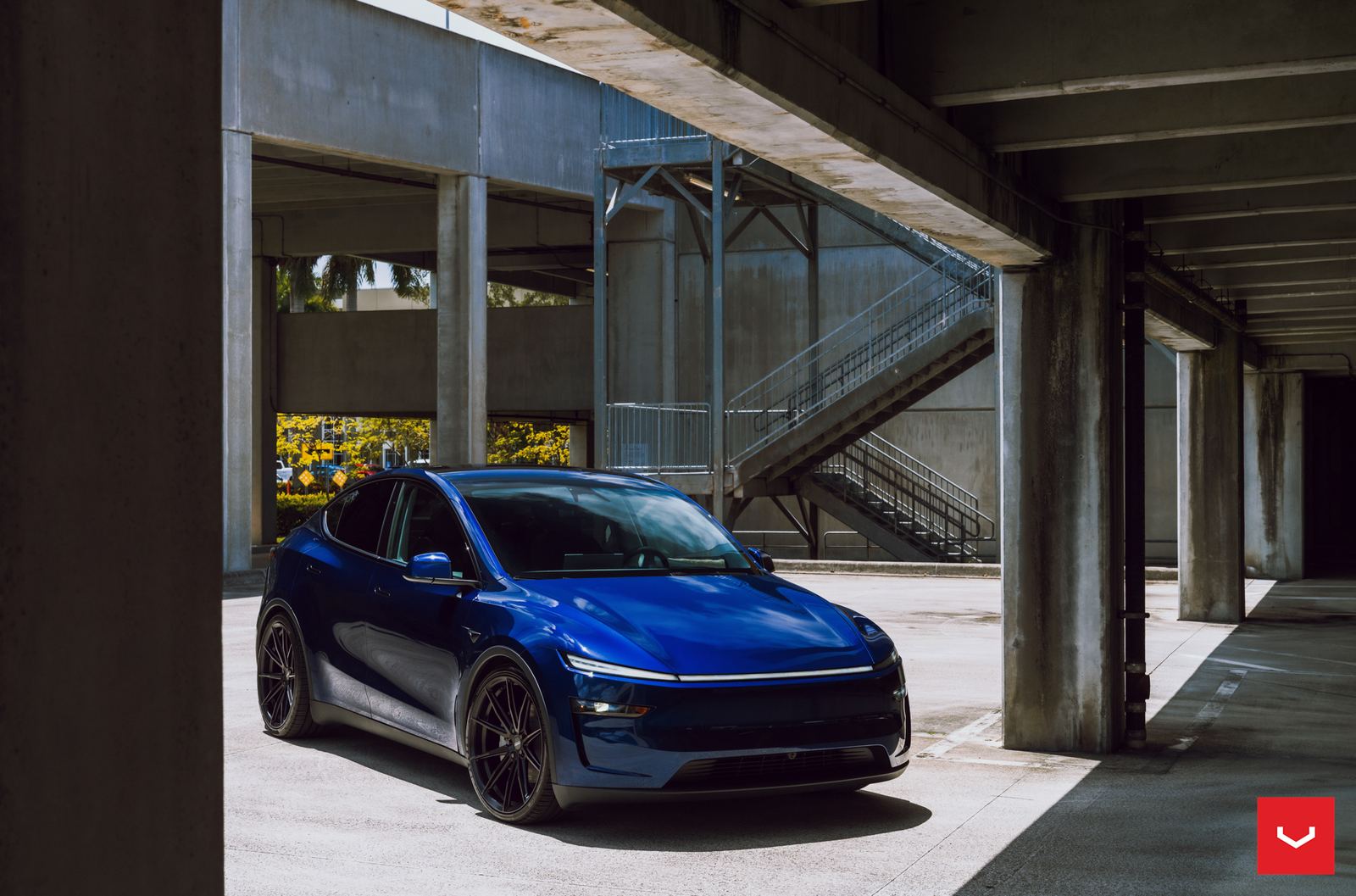 Vossen Forged HFX-2 (5-lug) on Tesla Model Y Original (2020-)