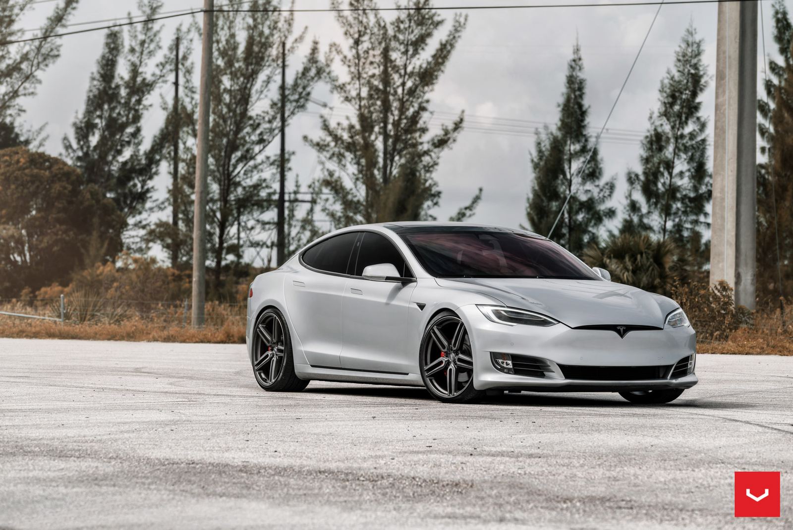Vossen Forged HF-1 on Tesla Model S Original (2012-2016)