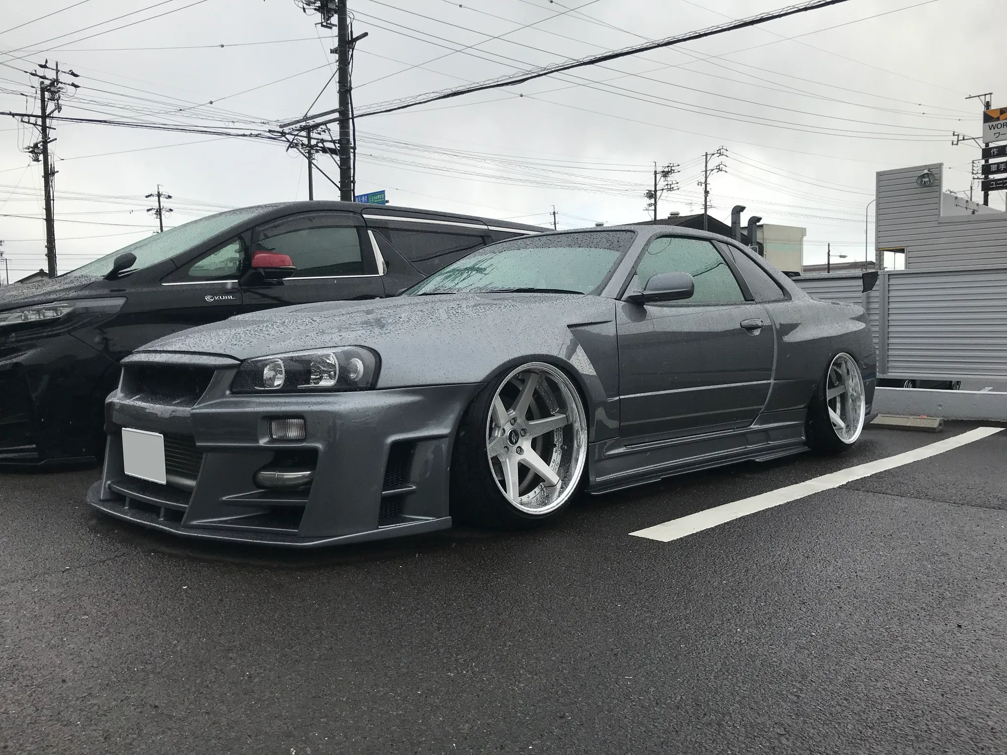 Work Back Label Zeast BST1 on Nissan Skyline R34, photo 2