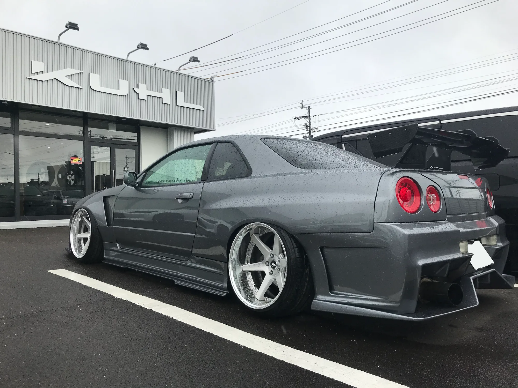 Work Back Label Zeast BST1 on Nissan Skyline R34