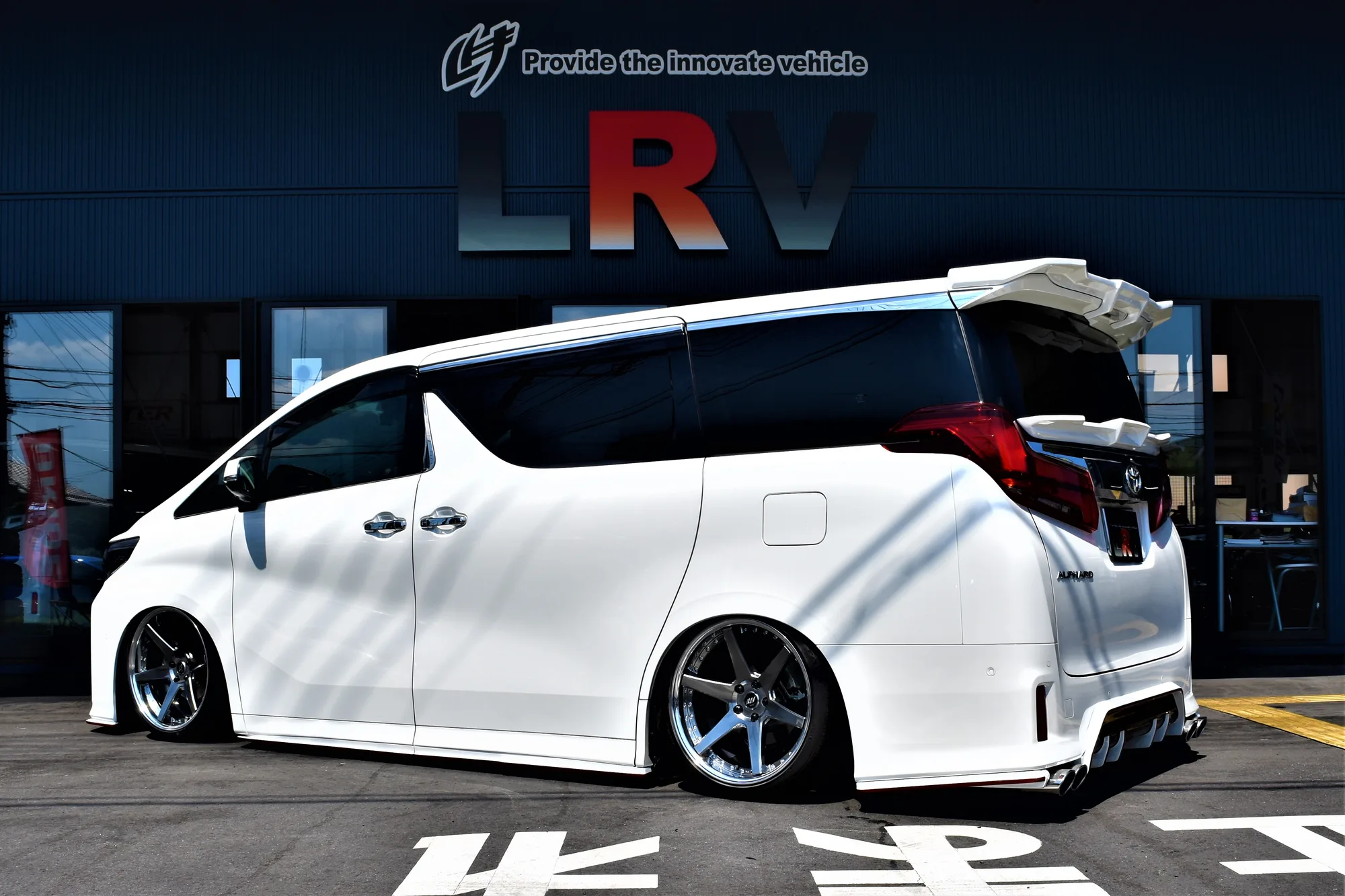 Work Back Label Zeast BST1 on Toyota Vellfire AH30, photo 4