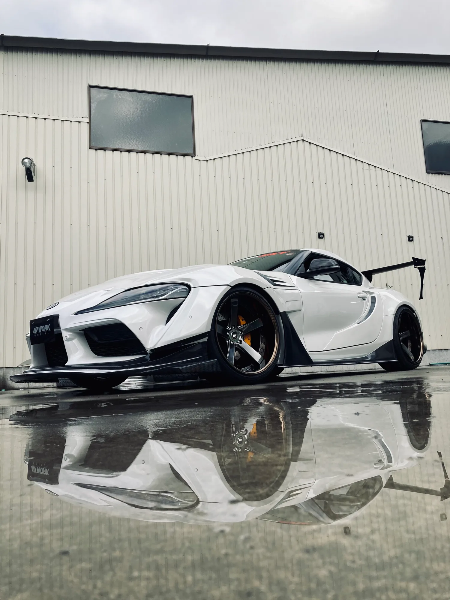 Work Back Label Zeast BST2 on Toyota Supra A90