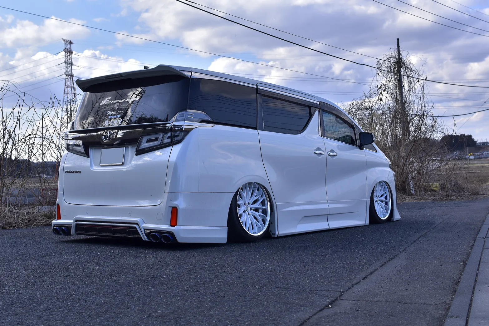 Work Back Label Zeast Bstx on Toyota Vellfire AH30, photo 4