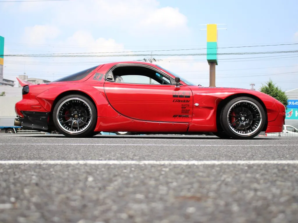Work EMOTION CR 3p on Mazda RX-7 FD.1