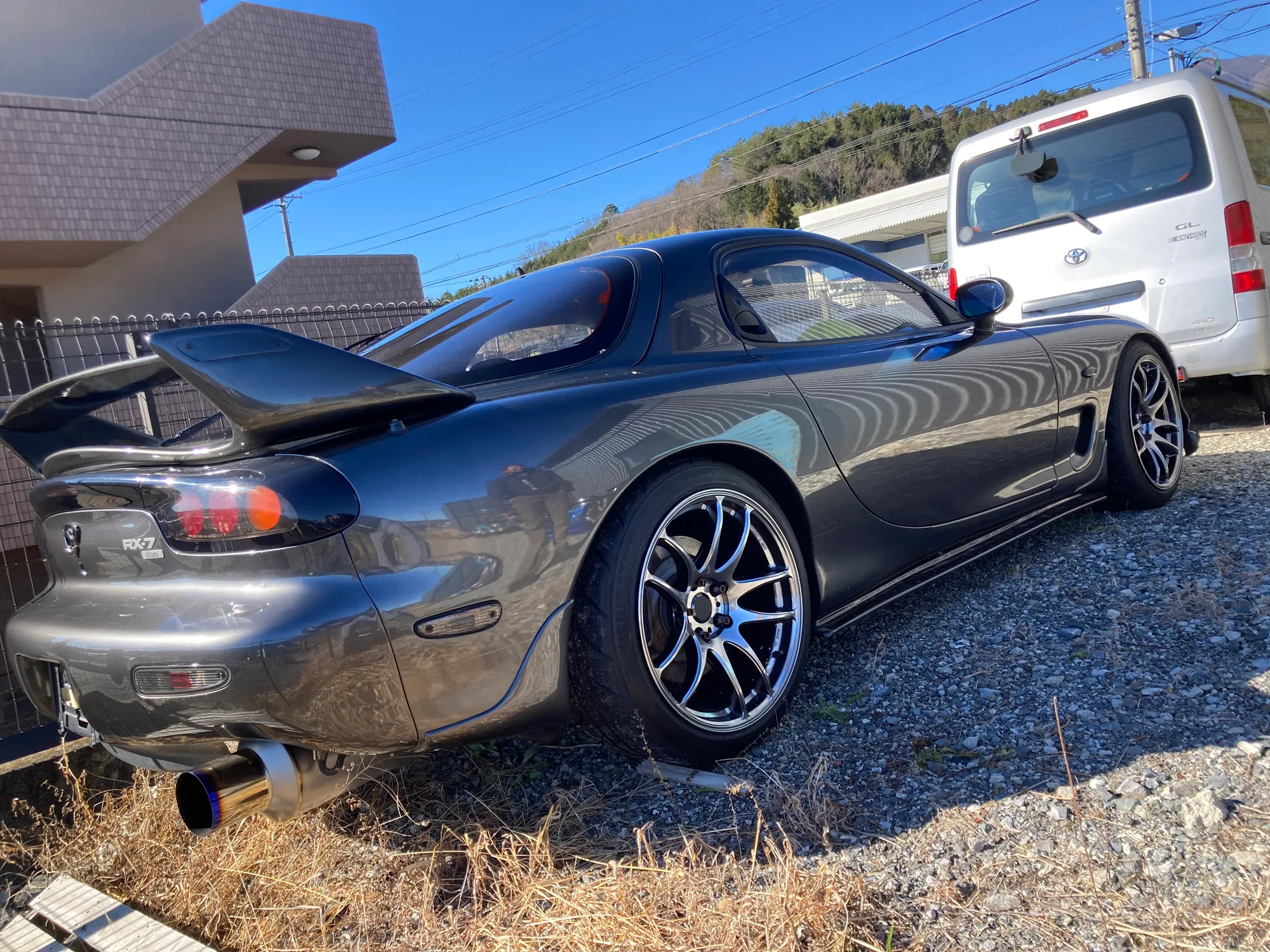 Work EMOTION CR極 on Mazda RX-7 FD.1