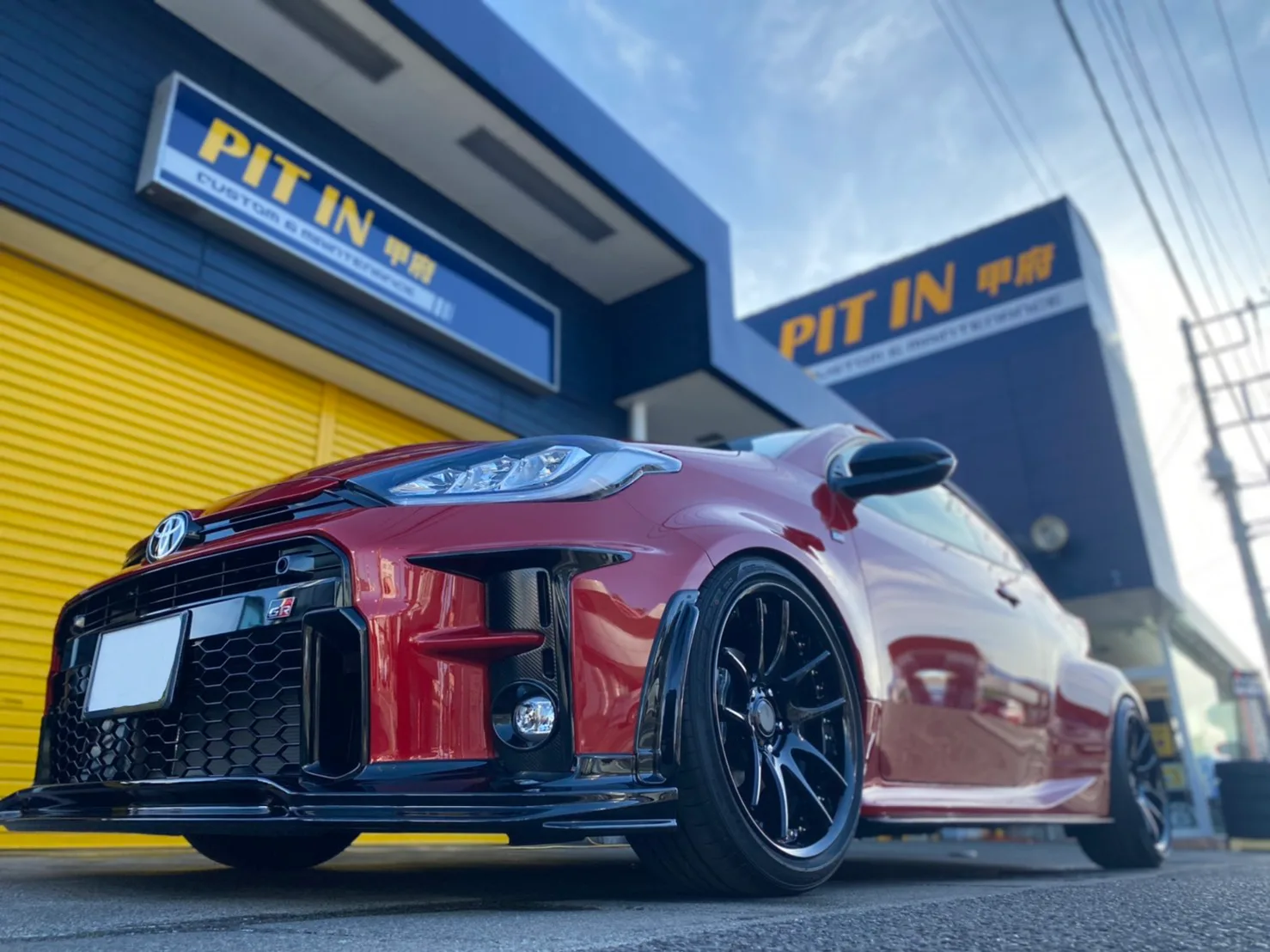 Work Emotion CR3P on Toyota Yaris XP210