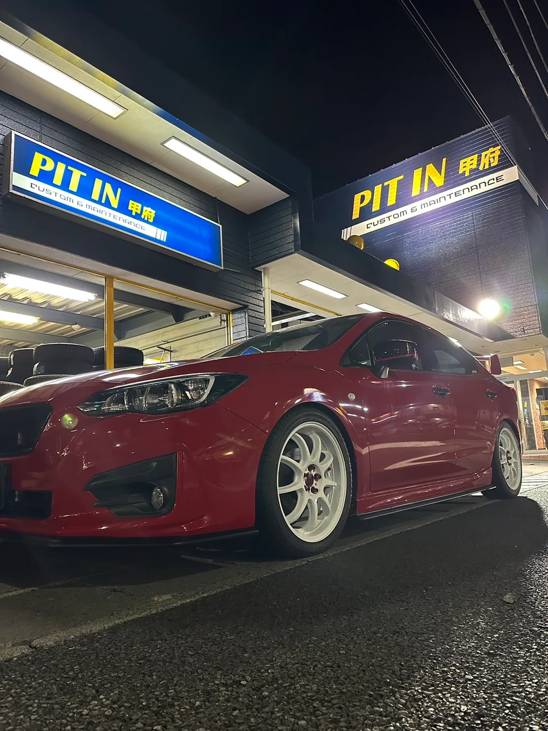Work Emotion D9R on Subaru WRX VB