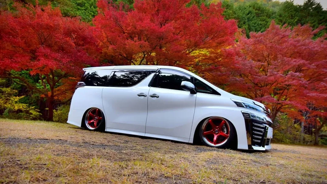 Work Emotion T5R 2P on Toyota Vellfire AH30
